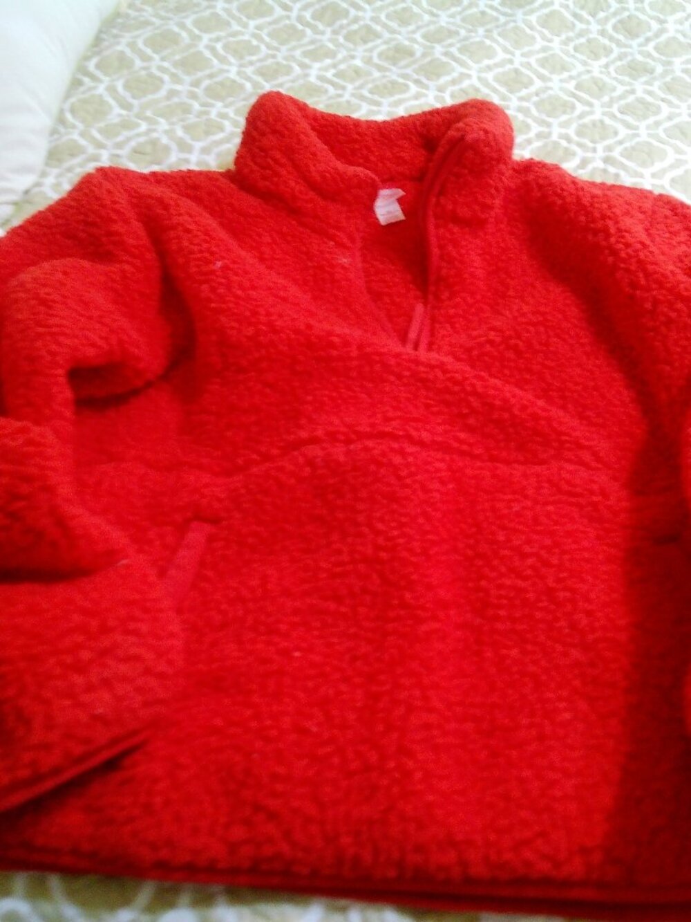 WONDER SHOP RED FLEECE GREAT CONDITION SIZE MED